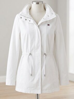Tommy Hilfiger White Women's Utility Anorak Jacket